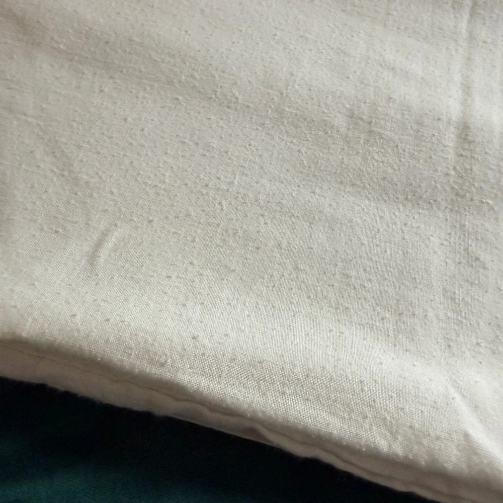 Vintage Embroidered Ivy Bow Pillowcases Set of 2 White‎